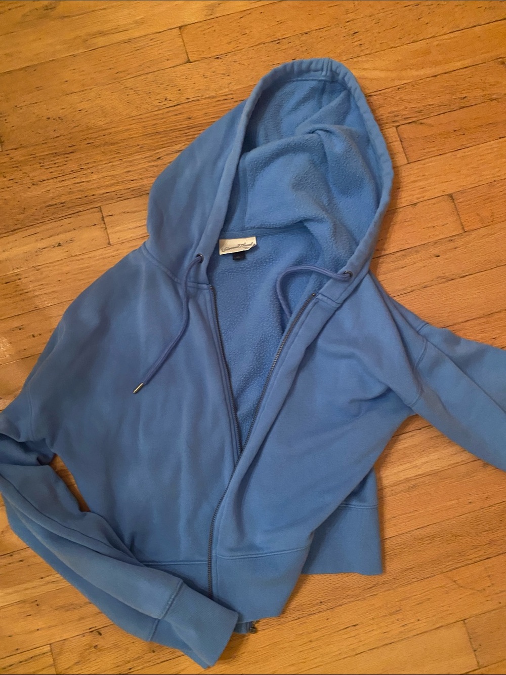 Universal Thread Light Blue Hooded Zip Sweatshirt